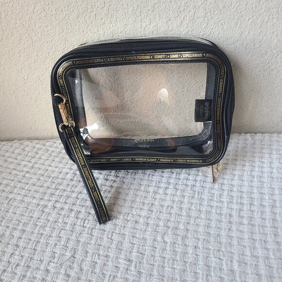 Wizarding World Of Harry Potter Handbags - Harry Potter Transparent Pouch with Black and Gold Trim